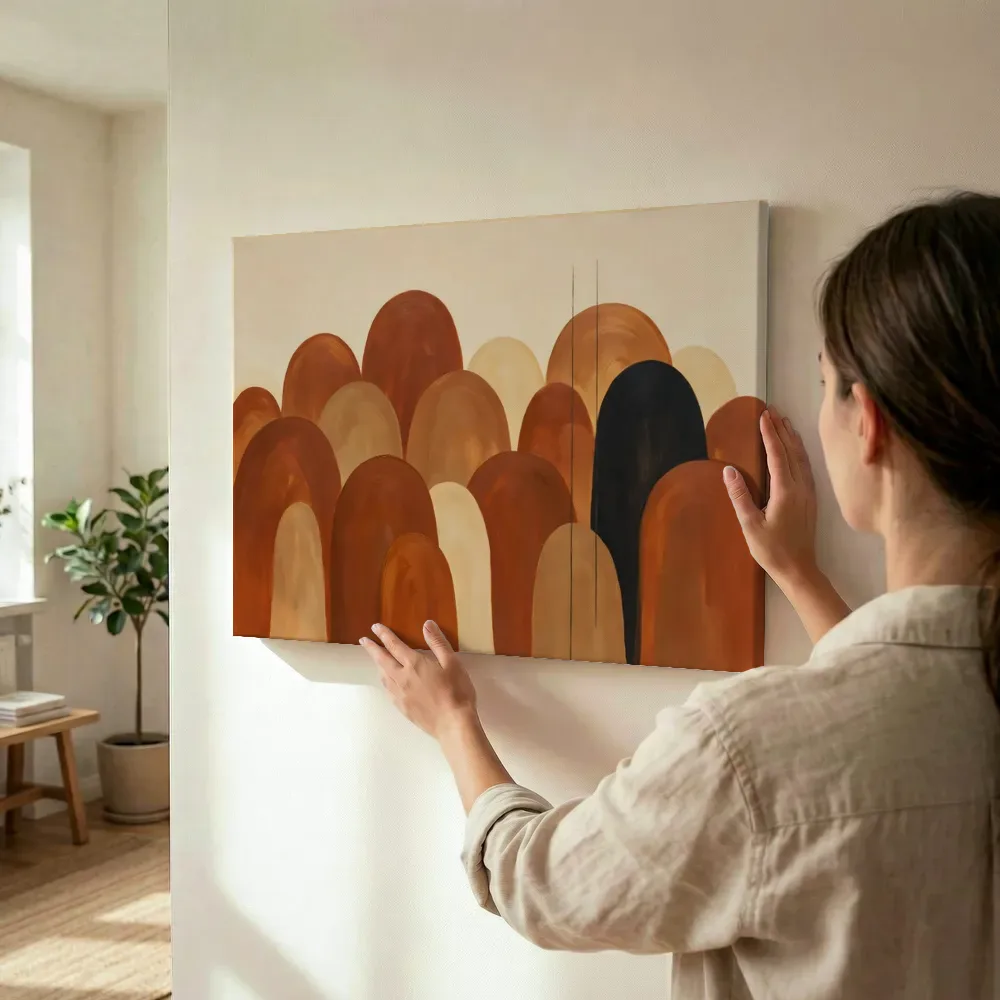 Sfeerimpressie: Brede bogen Retro Shapes 8 terwijl het wordt opgehangen