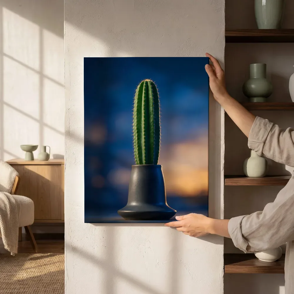 Sfeerimpressie: Cactus in de schemering 20 naast de kast
