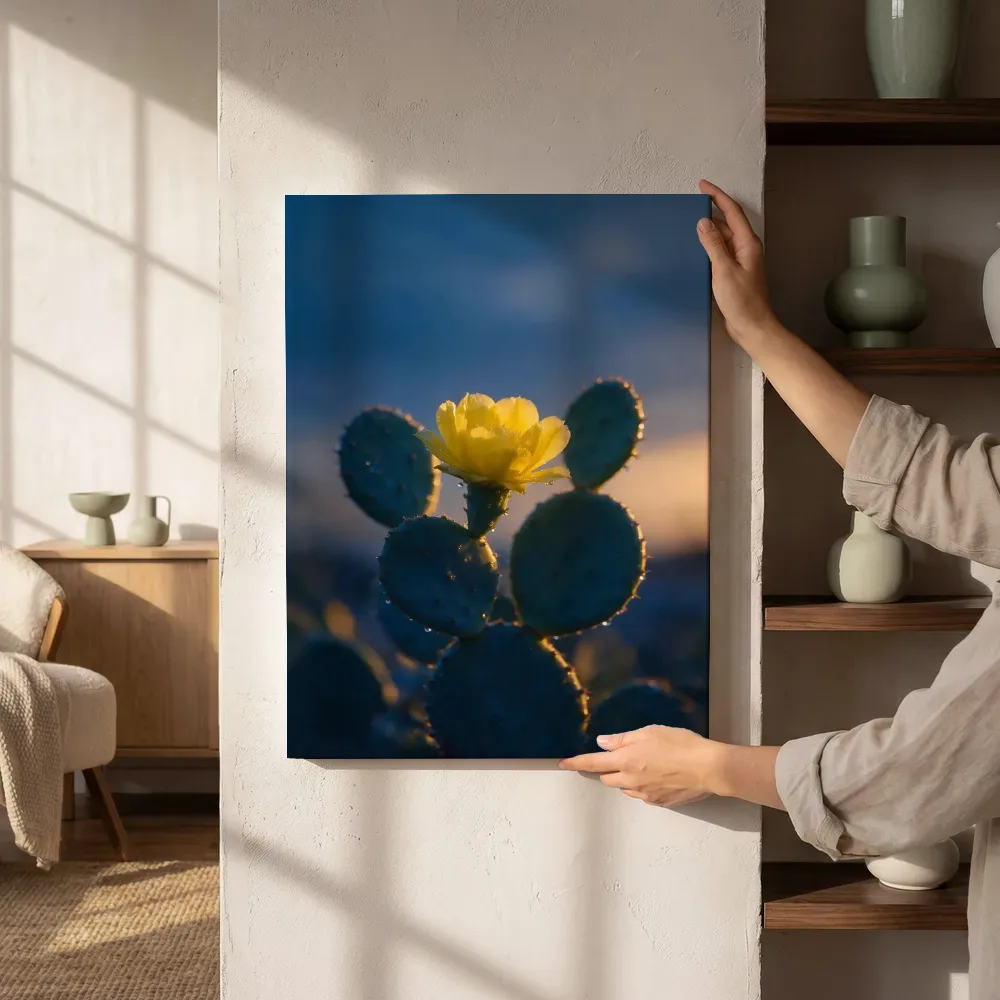 Sfeerimpressie: Cactus in de schemering 9 naast de kast