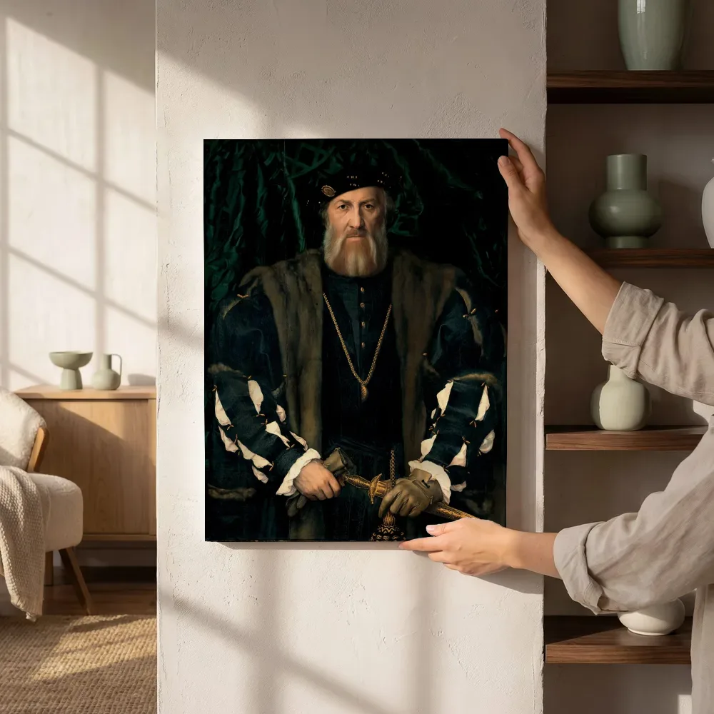Sfeerimpressie: Charles de Solier, heer van Morette van Hans Holbein de Jonge naast de kast