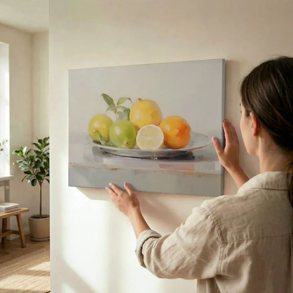 Sfeerimpressie: Citrus op zilver terwijl het wordt opgehangen