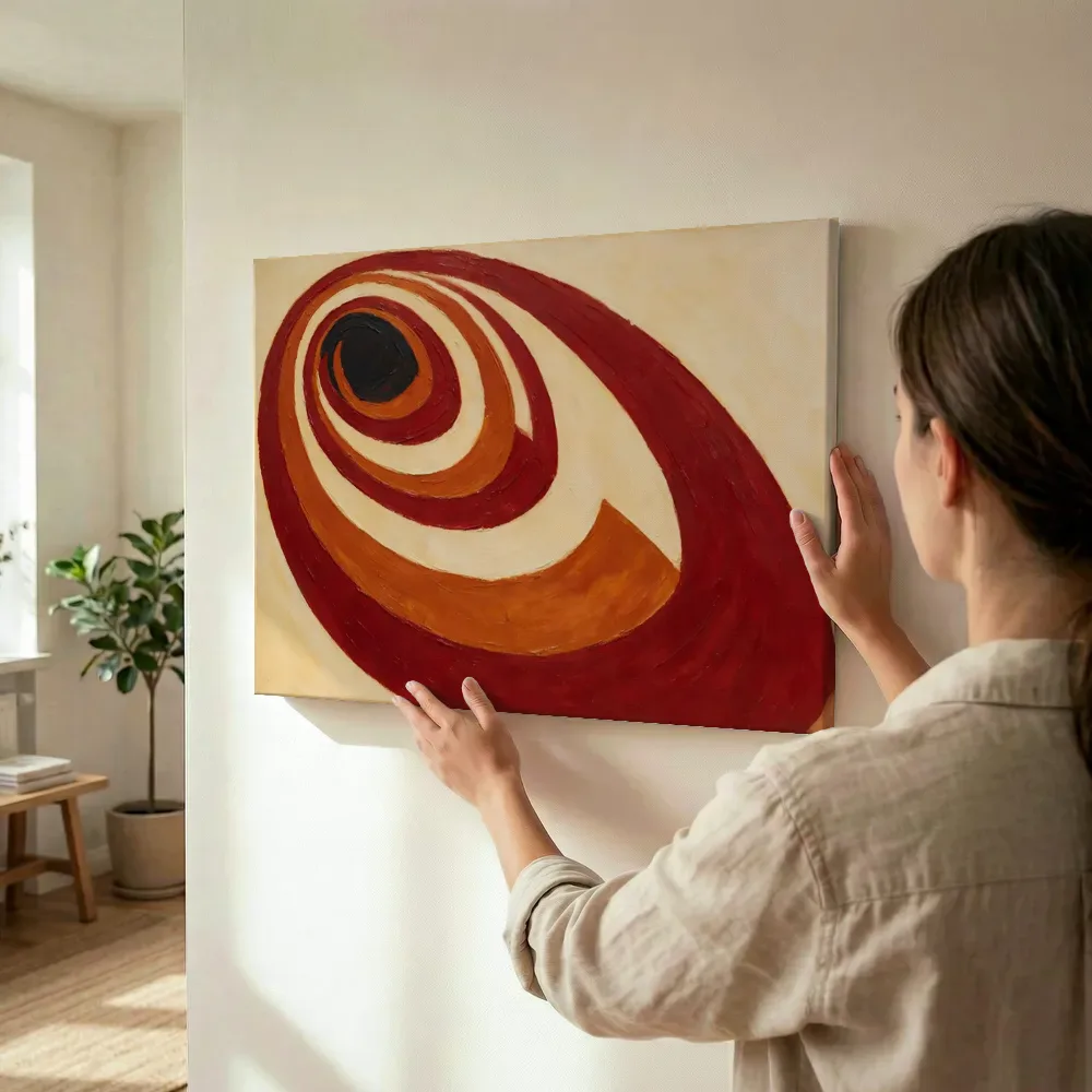 Sfeerimpressie: Concentrische bogen Modern Bauhaus 4 terwijl het wordt opgehangen