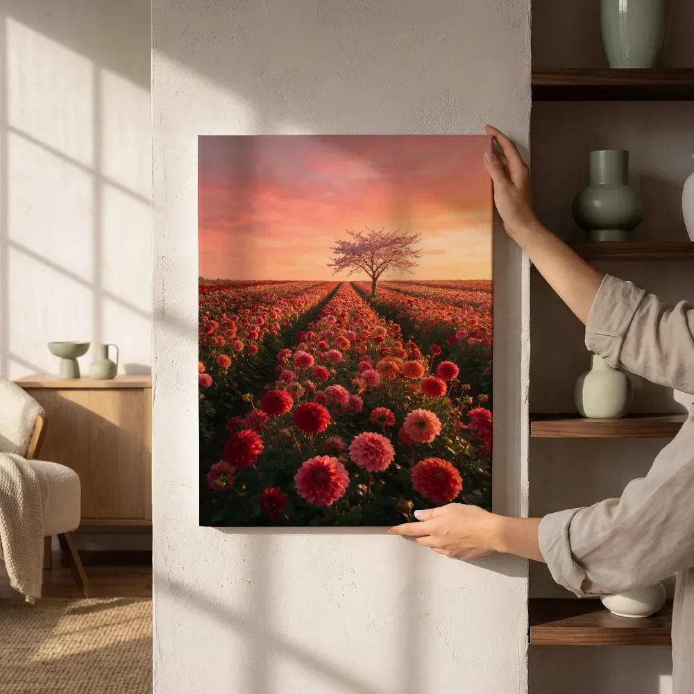 Sfeerimpressie: Dahlia bij de zonsondergang 11 naast de kast