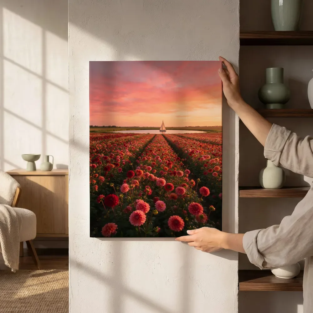 Sfeerimpressie: Dahlia bij de zonsondergang 2 naast de kast