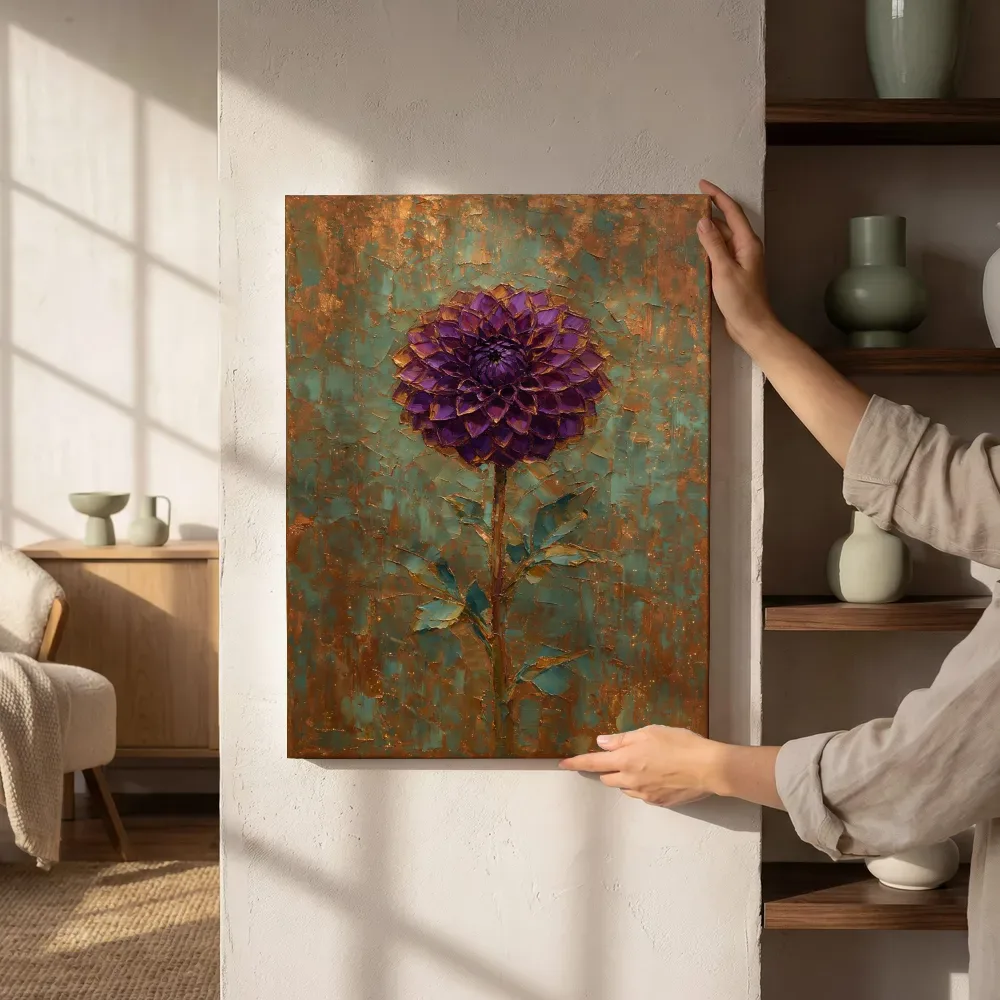 Sfeerimpressie: Dahlia in violet naast de kast