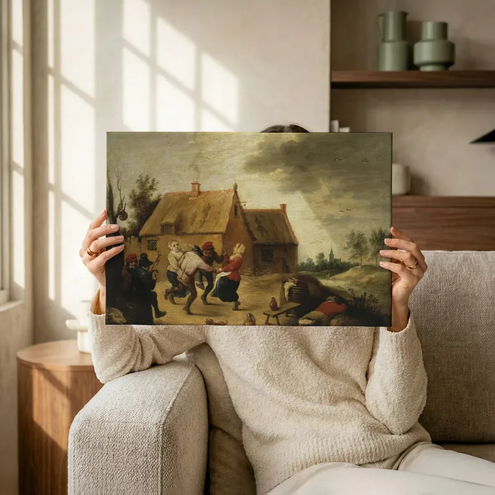 Sfeerimpressie: Dansende boeren van Abraham Teniers terwijl het omhoog wordt gehouden