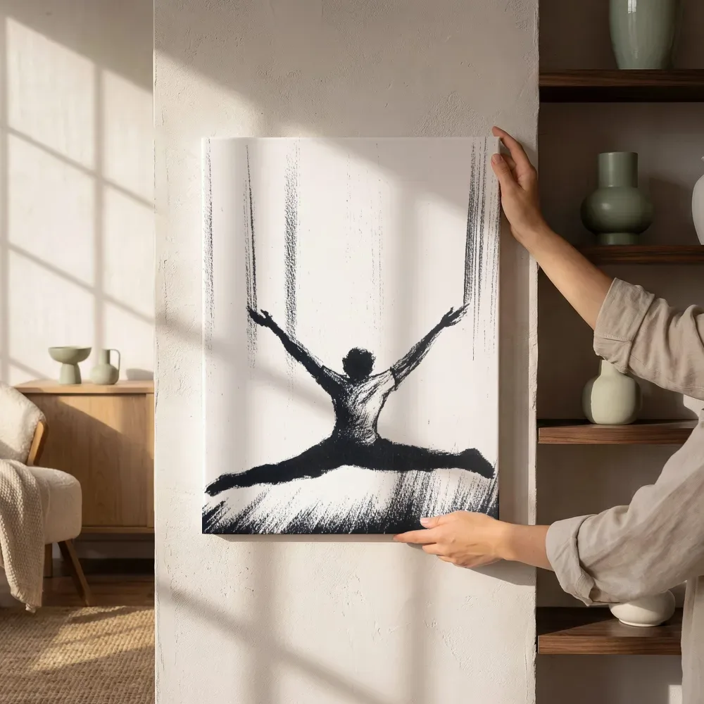 Sfeerimpressie: Dansende figuur naast de kast