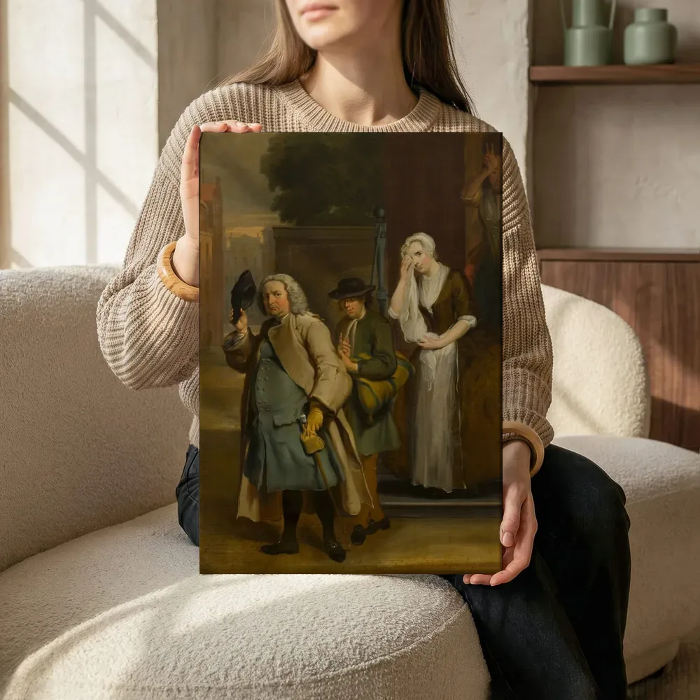 Sfeerimpressie: De ontdekte schijndeugd: de geveinsde droefheid van Geertruy van Cornelis Troost terwijl het zittend wordt getoond