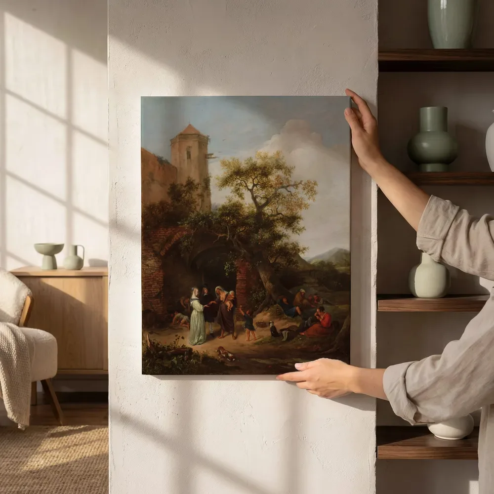Sfeerimpressie: De waarzegster van Jan Steen naast de kast