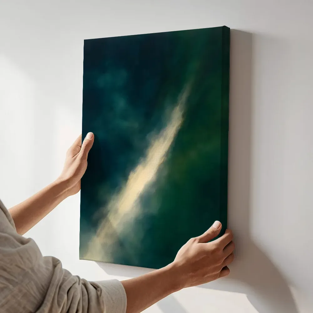 Sfeerimpressie: Diagonaal in nacht terwijl het aan de muur wordt gehangen