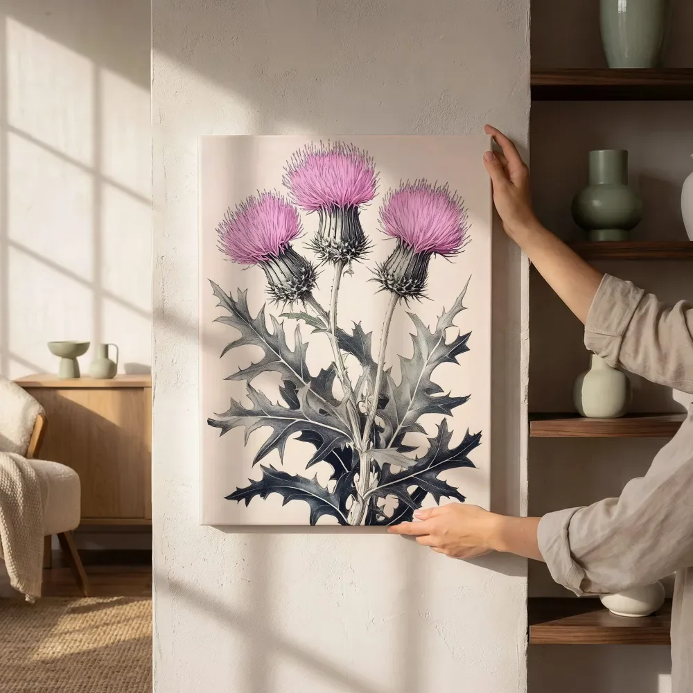 Sfeerimpressie: Distels botanisch naast de kast