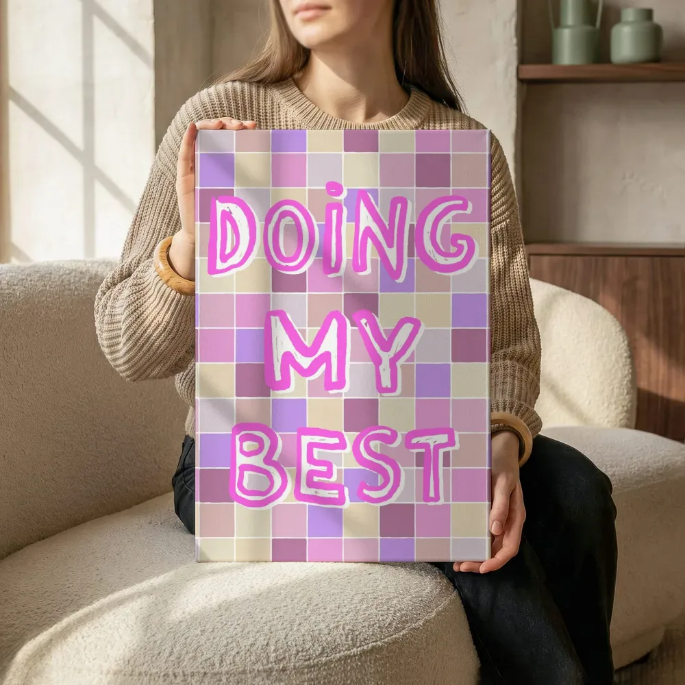 Sfeerimpressie: Doing my best terwijl het zittend wordt getoond
