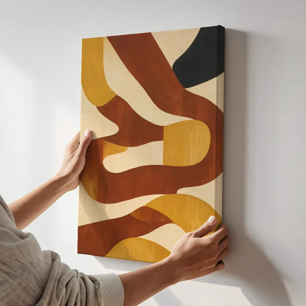 Sfeerimpressie: Doolhof Modern Bauhaus 5 terwijl het aan de muur wordt gehangen