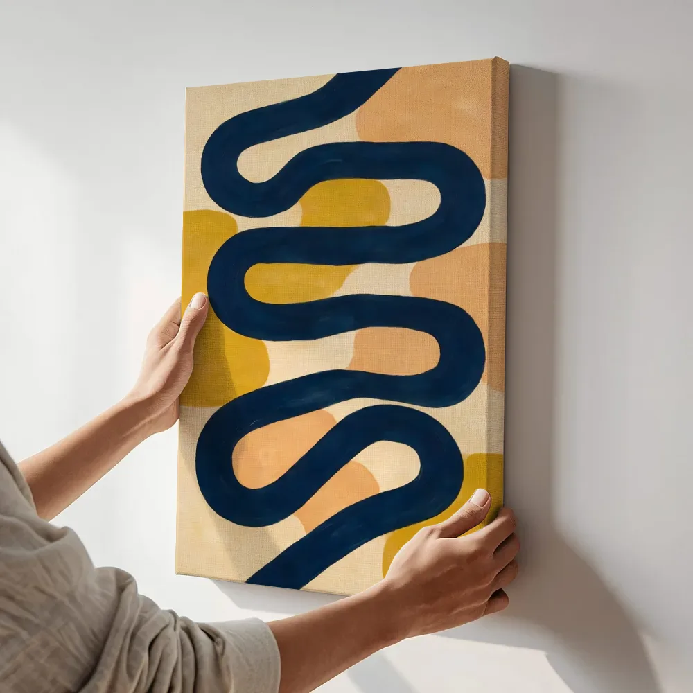 Sfeerimpressie: Doolhof Modern Bauhaus 7 terwijl het aan de muur wordt gehangen