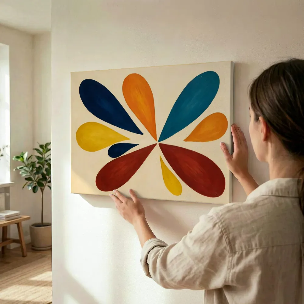 Sfeerimpressie: Druppelvormen Retro Shapes 10 terwijl het wordt opgehangen