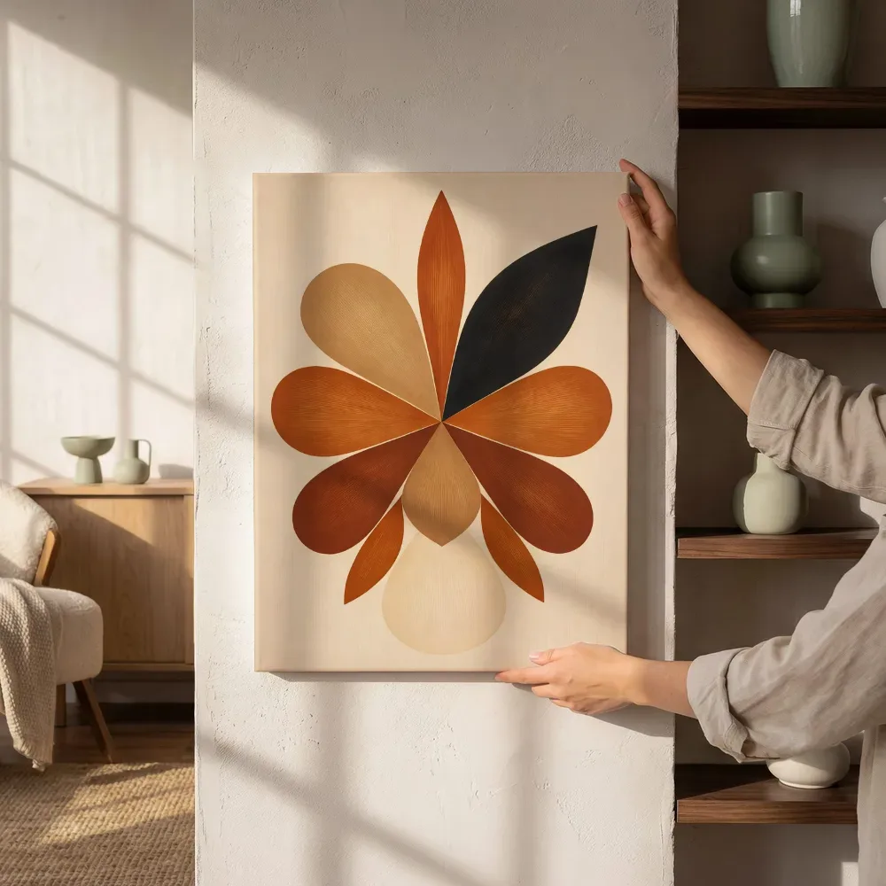 Sfeerimpressie: Druppelvormen Retro Shapes 13 naast de kast