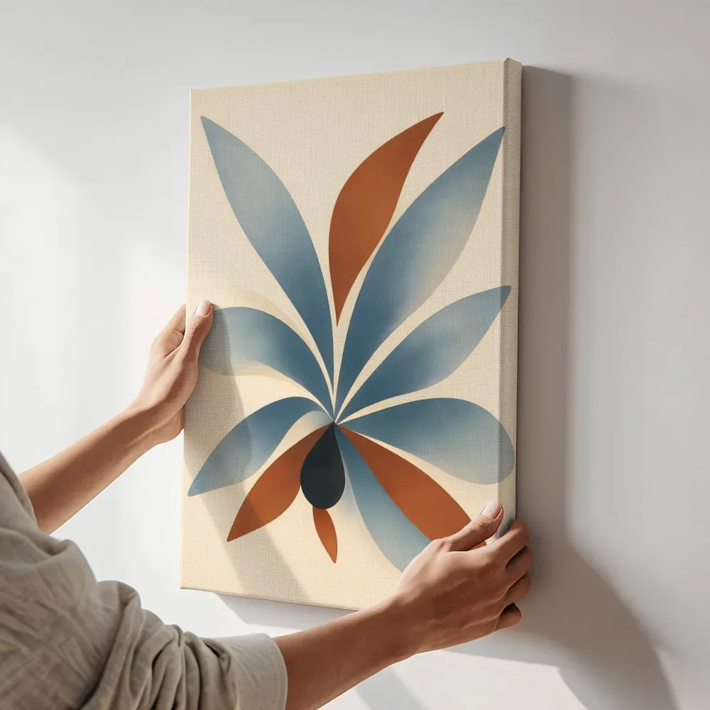 Sfeerimpressie: Druppelvormen Retro Shapes 5 terwijl het aan de muur wordt gehangen