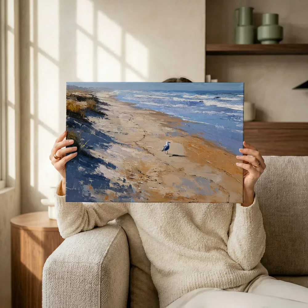 Sfeerimpressie: Duinlandschap aan de branding terwijl het wordt opgehangen