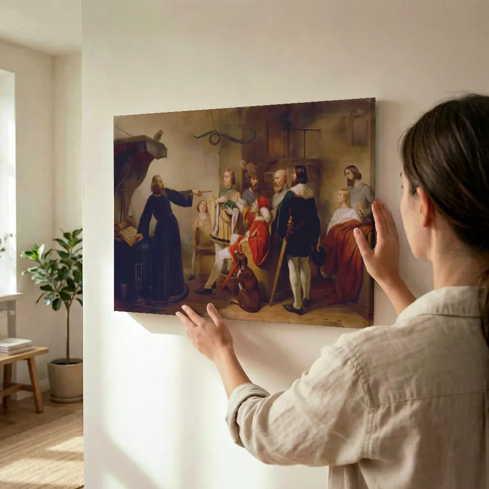 Sfeerimpressie: Een astroloog voorspelt Rudolf van Habsburg de toekomst van Carl Johann Nepomuk Hemerlein terwijl het wordt opgehangen