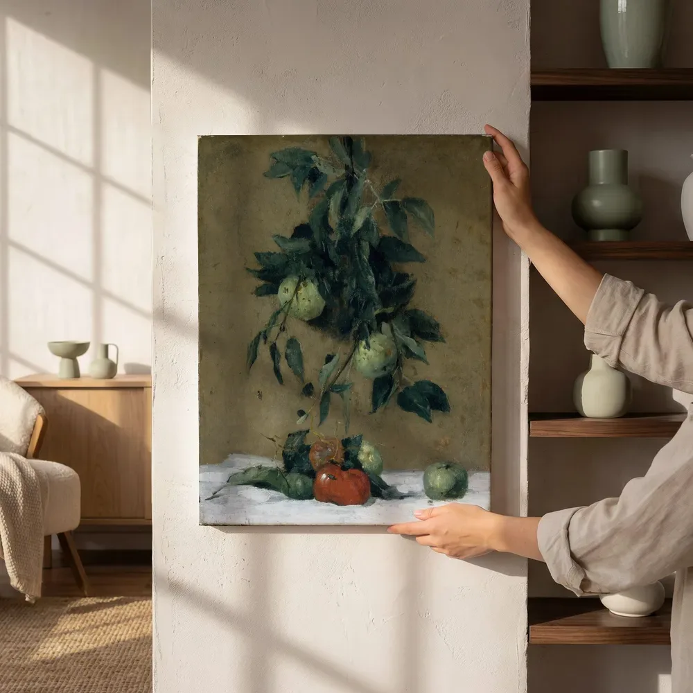 Sfeerimpressie: Fruit van J. Alden Weir naast de kast