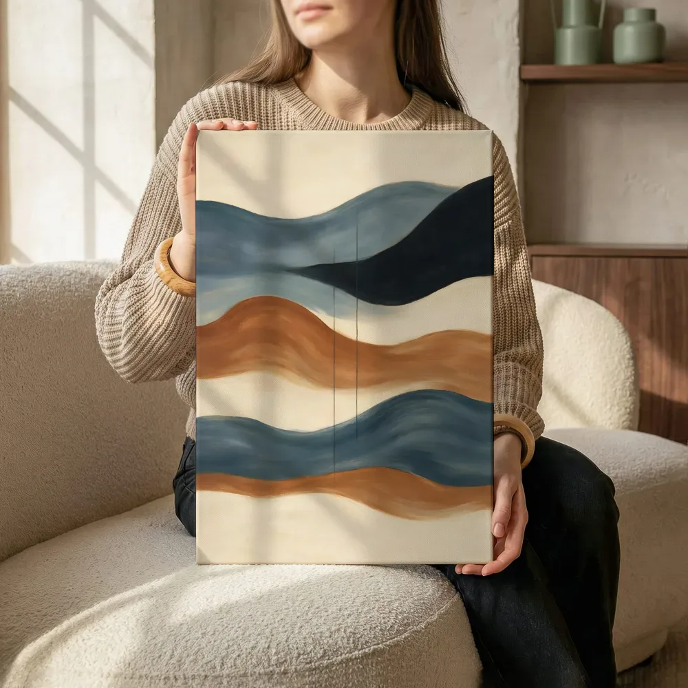 Sfeerimpressie: Golvende banen Textured Minimalism 14 terwijl het zittend wordt getoond