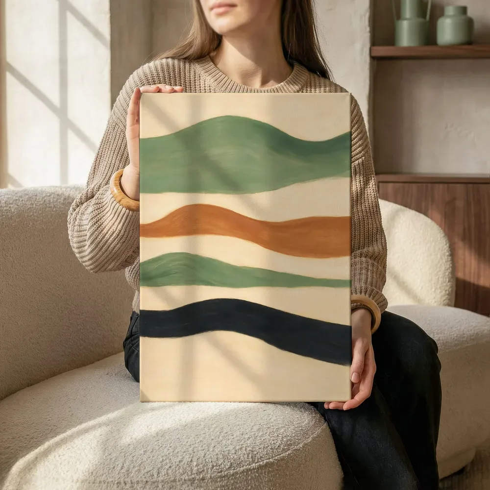 Sfeerimpressie: Golvende banen Textured Minimalism 15 terwijl het zittend wordt getoond