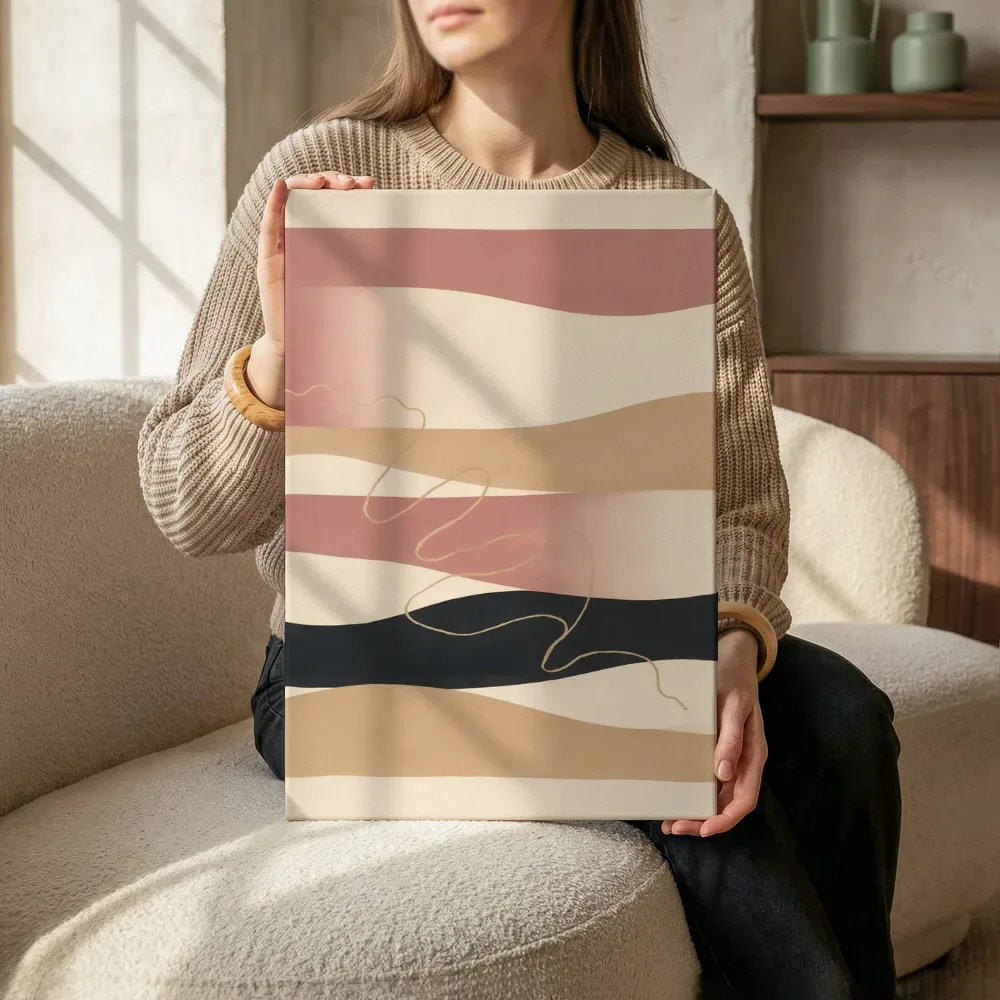 Sfeerimpressie: Golvende banen Textured Minimalism 18 terwijl het zittend wordt getoond