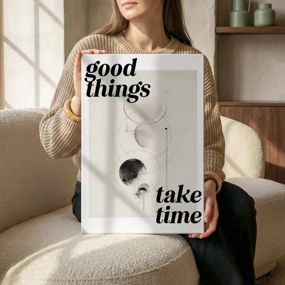 Sfeerimpressie: Good things take time terwijl het zittend wordt getoond