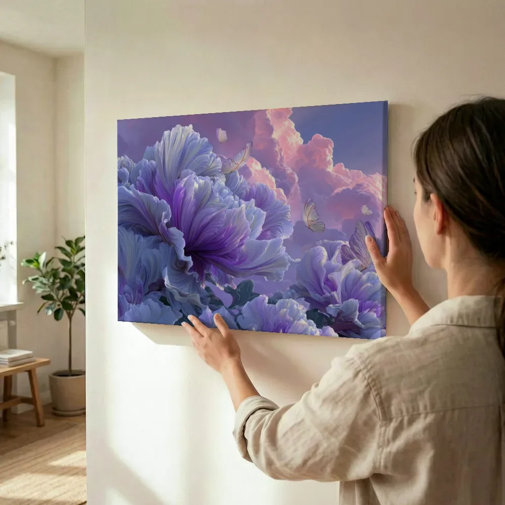 Sfeerimpressie: Hemelse bloesems hoog in de wolken terwijl het wordt opgehangen