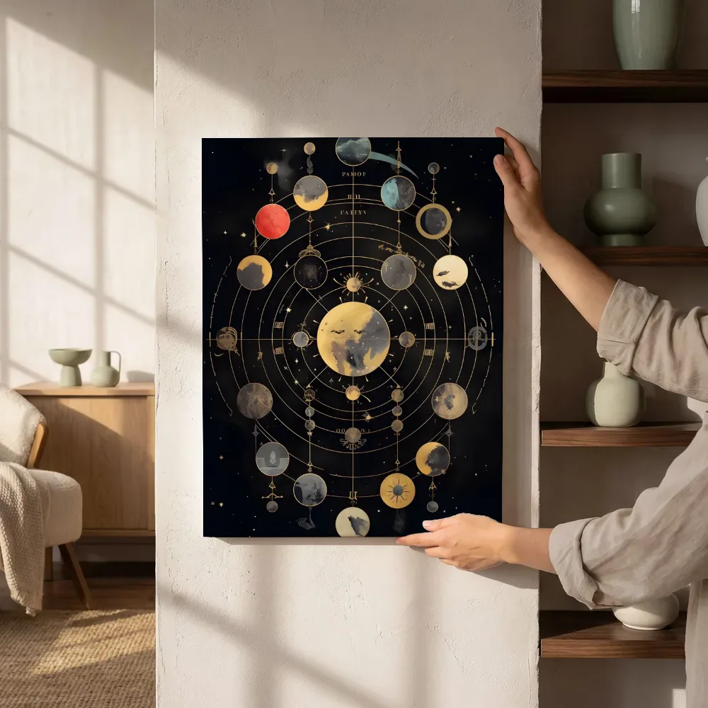 Sfeerimpressie: Hemelse orrery naast de kast
