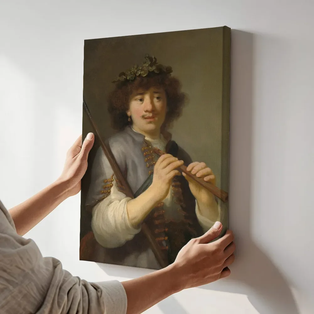 Sfeerimpressie: Herder terwijl het aan de muur wordt gehangen