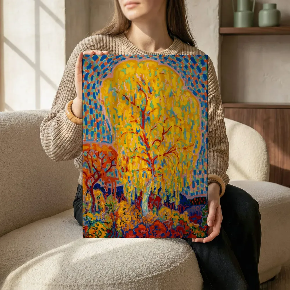 Sfeerimpressie: Herfst van Leo Gestel terwijl het zittend wordt getoond