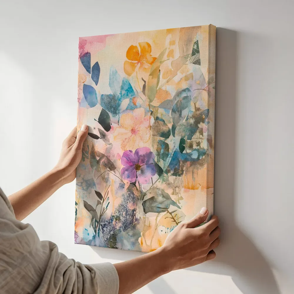 Sfeerimpressie: Herfsttinten bloementuin terwijl het aan de muur wordt gehangen