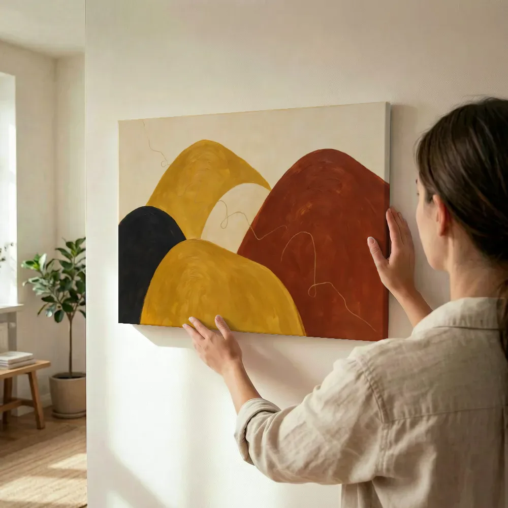 Sfeerimpressie: Heuvelbogen Retro Shapes 13 terwijl het wordt opgehangen
