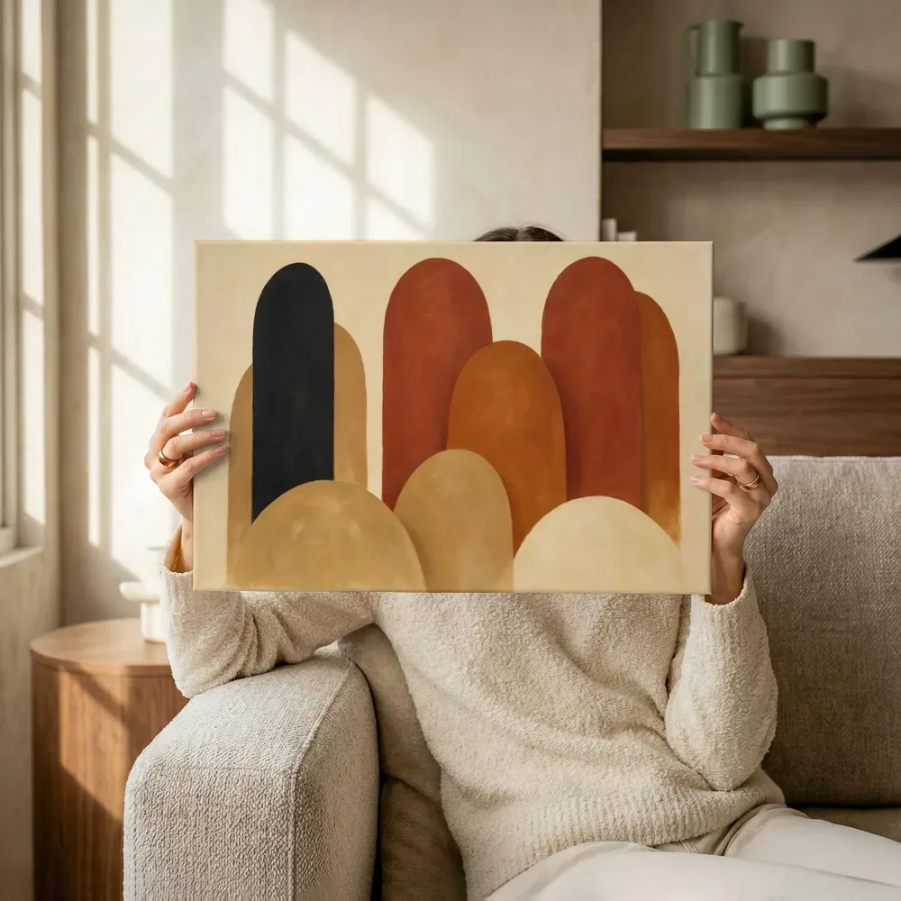 Sfeerimpressie: Heuvelbogen Retro Shapes 7 terwijl het omhoog wordt gehouden