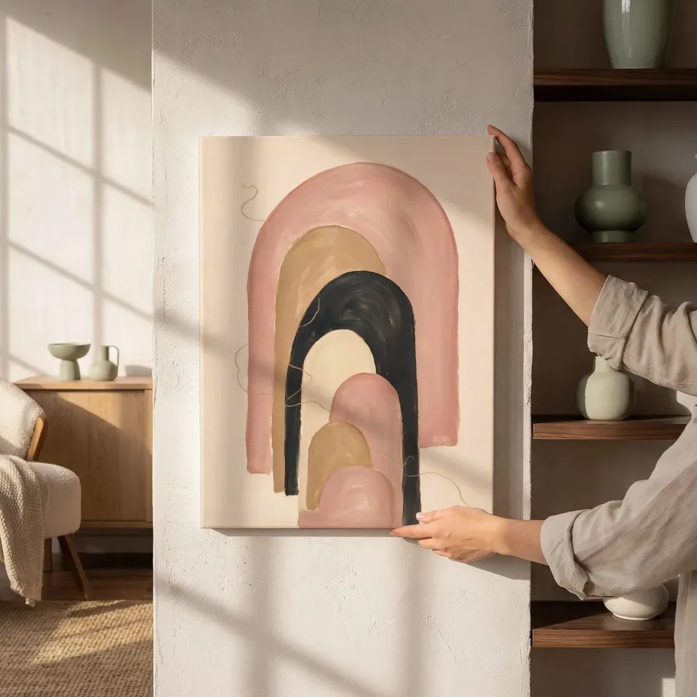 Sfeerimpressie: Hoge bogen Retro Shapes 10 naast de kast