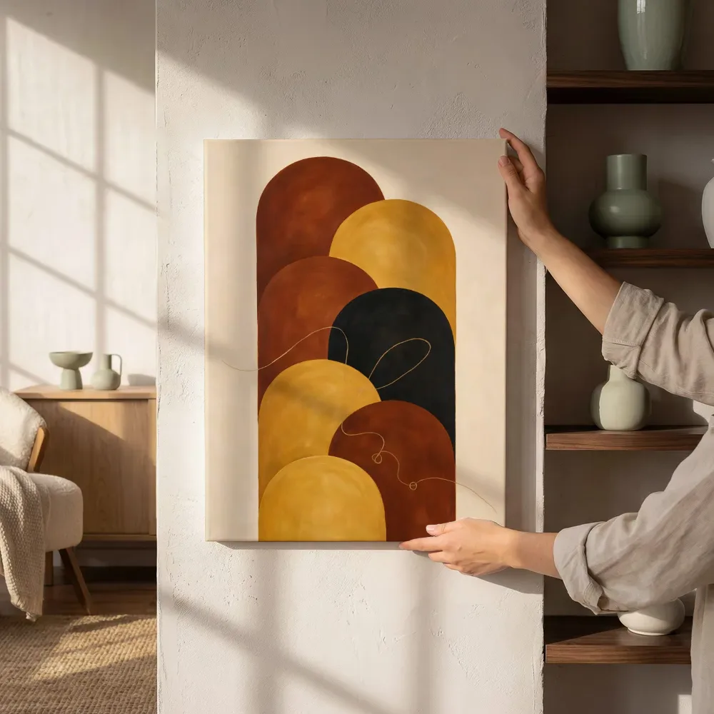 Sfeerimpressie: Hoge bogen Retro Shapes 11 naast de kast