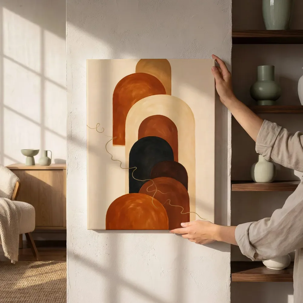 Sfeerimpressie: Hoge bogen Retro Shapes 12 naast de kast