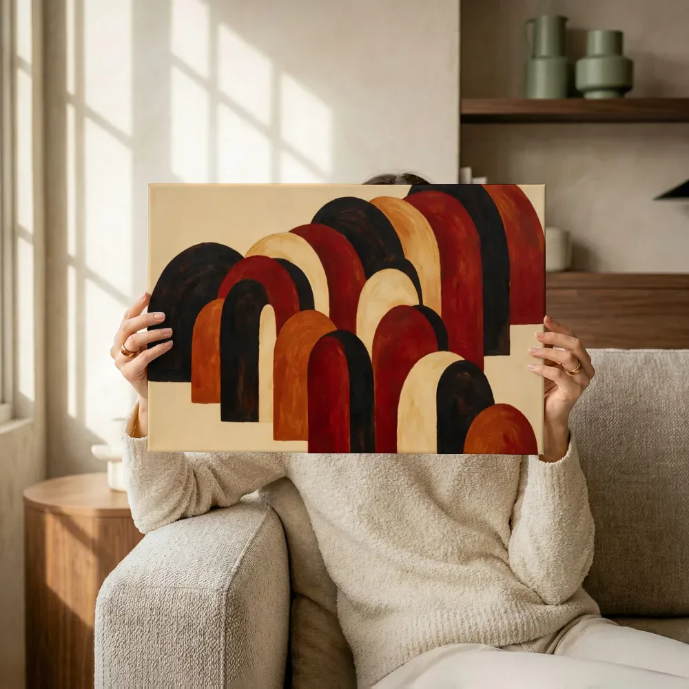 Sfeerimpressie: Hoge bogen Retro Shapes 2 terwijl het omhoog wordt gehouden