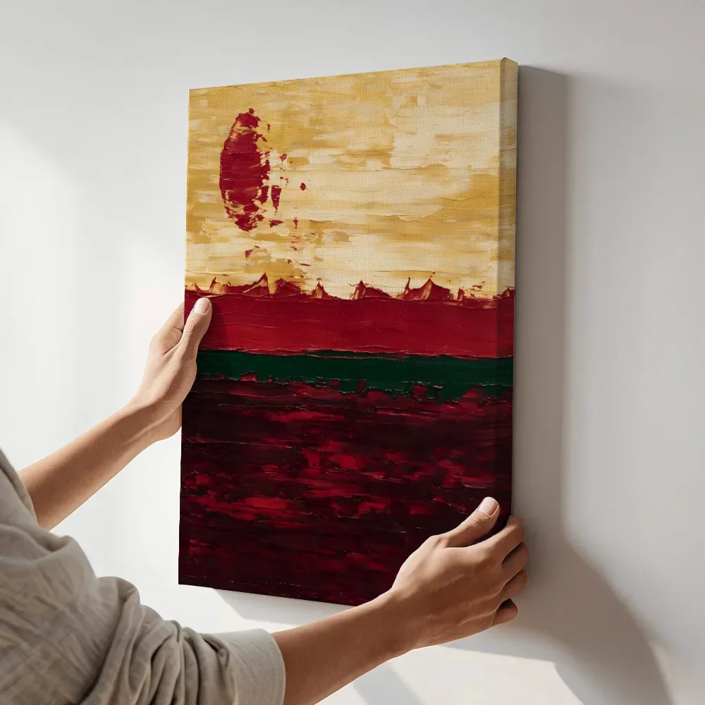 Sfeerimpressie: Horizon paletmes, granaatappel terwijl het aan de muur wordt gehangen