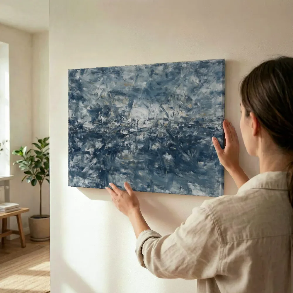 Sfeerimpressie: Horizon Zwaai in inkt en steen terwijl het wordt opgehangen