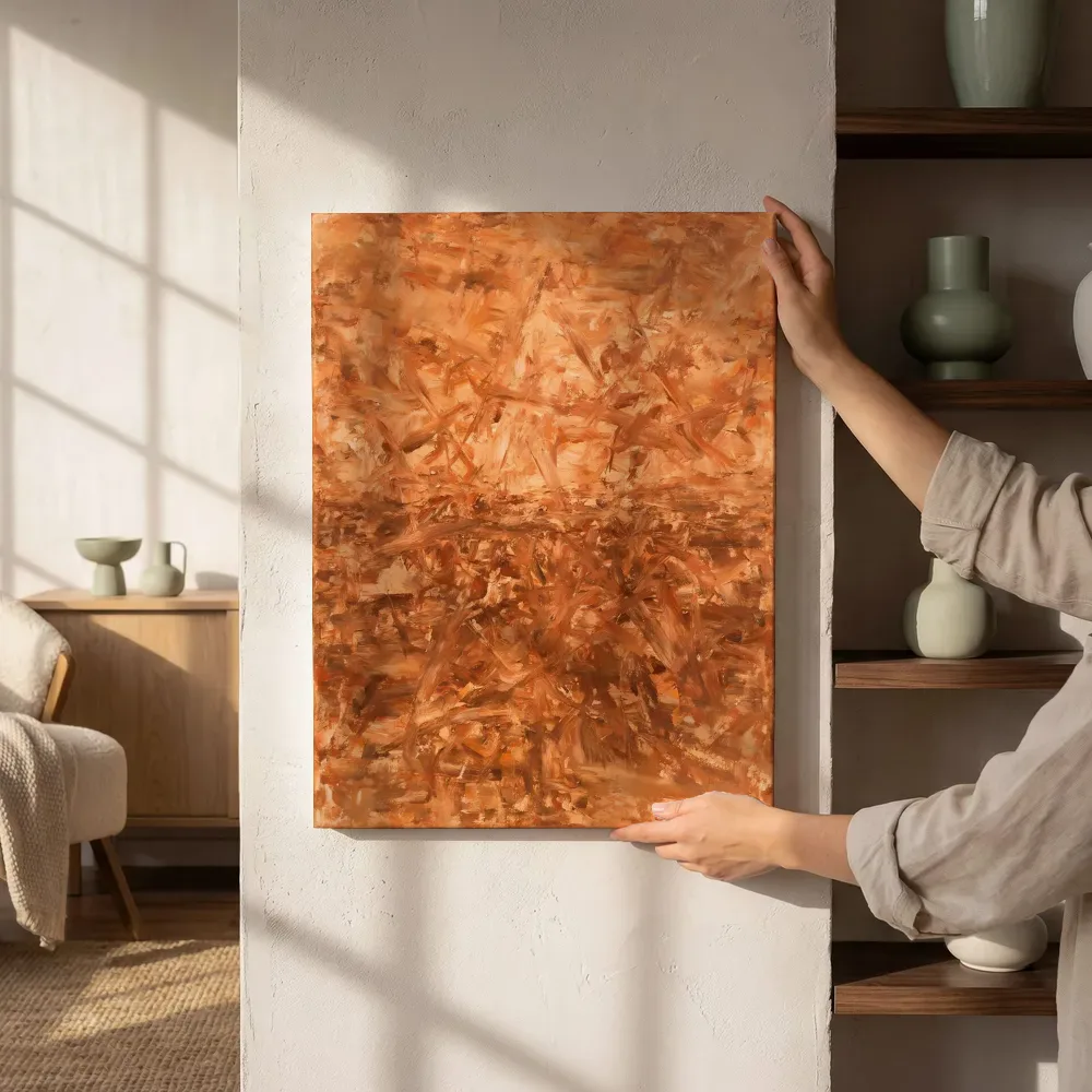 Sfeerimpressie: Horizon Zwaai in terracotta naast de kast