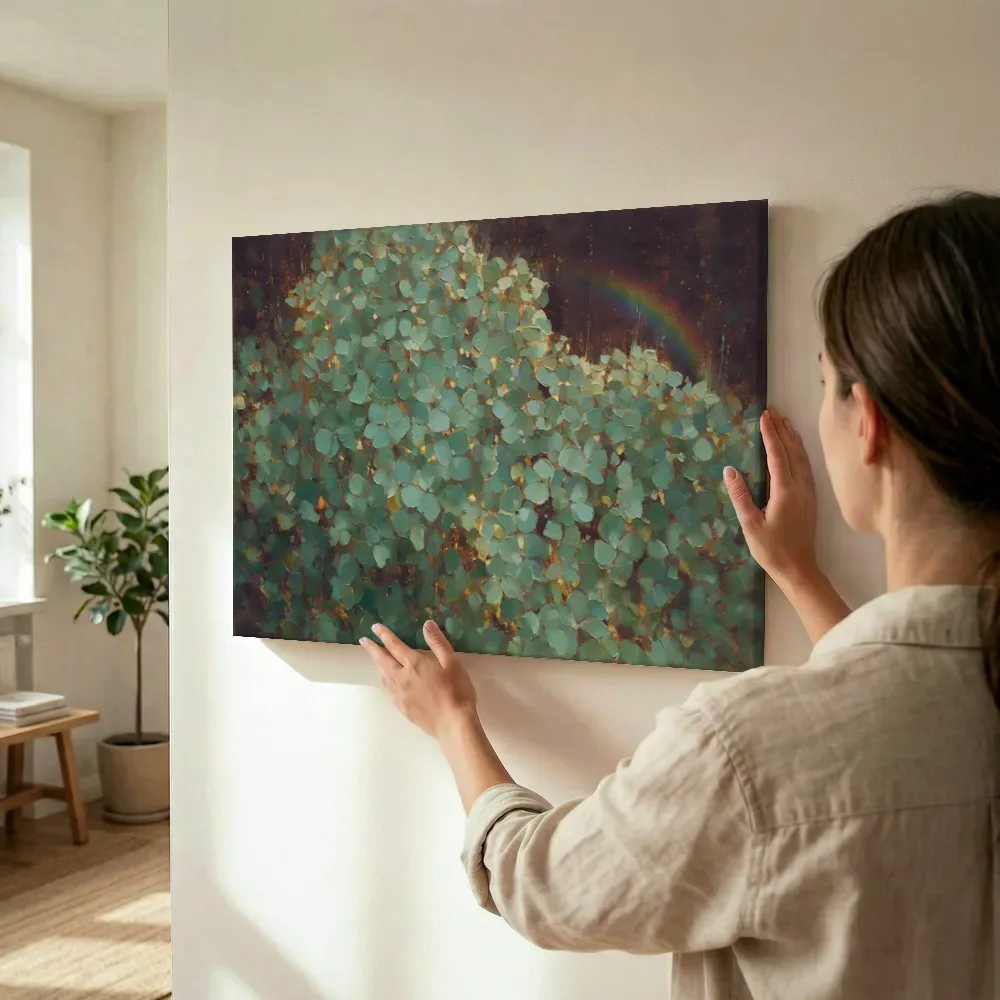 Sfeerimpressie: Hortensia van dichtbij in zeegroen terwijl het wordt opgehangen