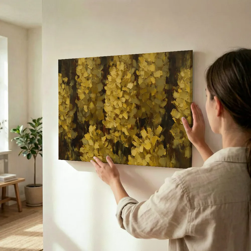 Sfeerimpressie: Hyacint van dichtbij in mosterd terwijl het wordt opgehangen