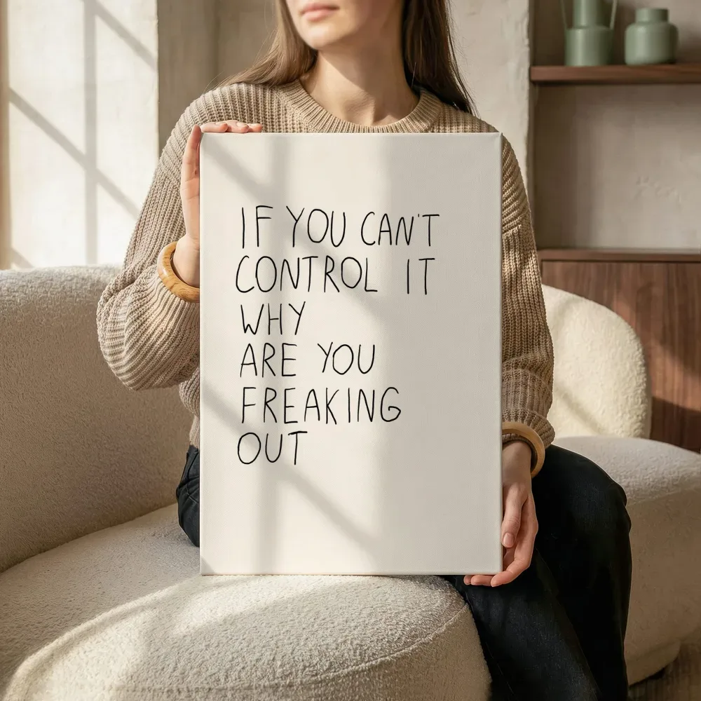 Sfeerimpressie: If you can't control it terwijl het zittend wordt getoond