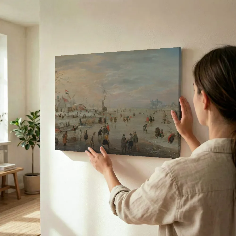 Sfeerimpressie: IJsvermaak terwijl het wordt opgehangen