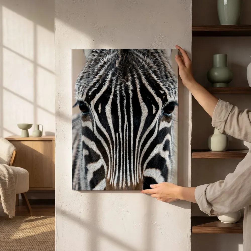 Sfeerimpressie: Indringende blik van een zebra naast de kast