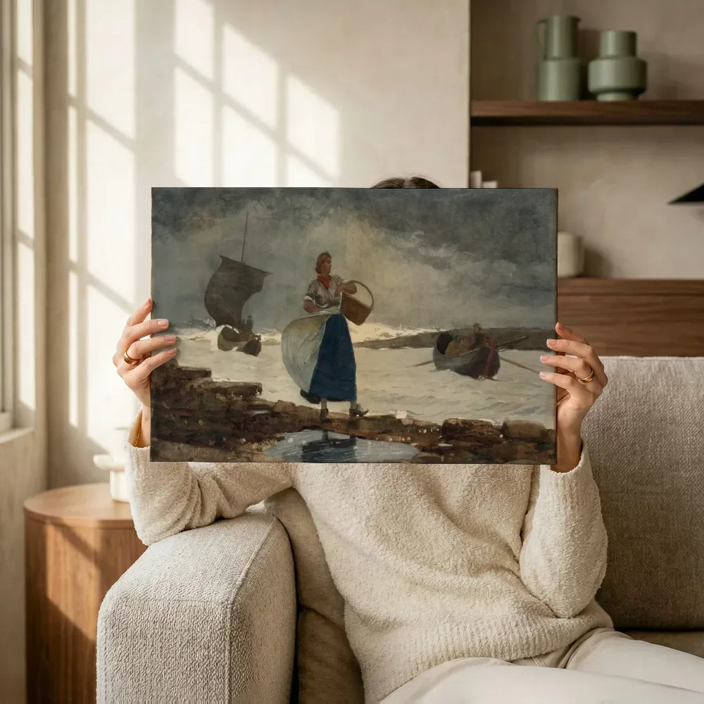 Sfeerimpressie: Binnen de zandbank van Winslow Homer terwijl het omhoog wordt gehouden