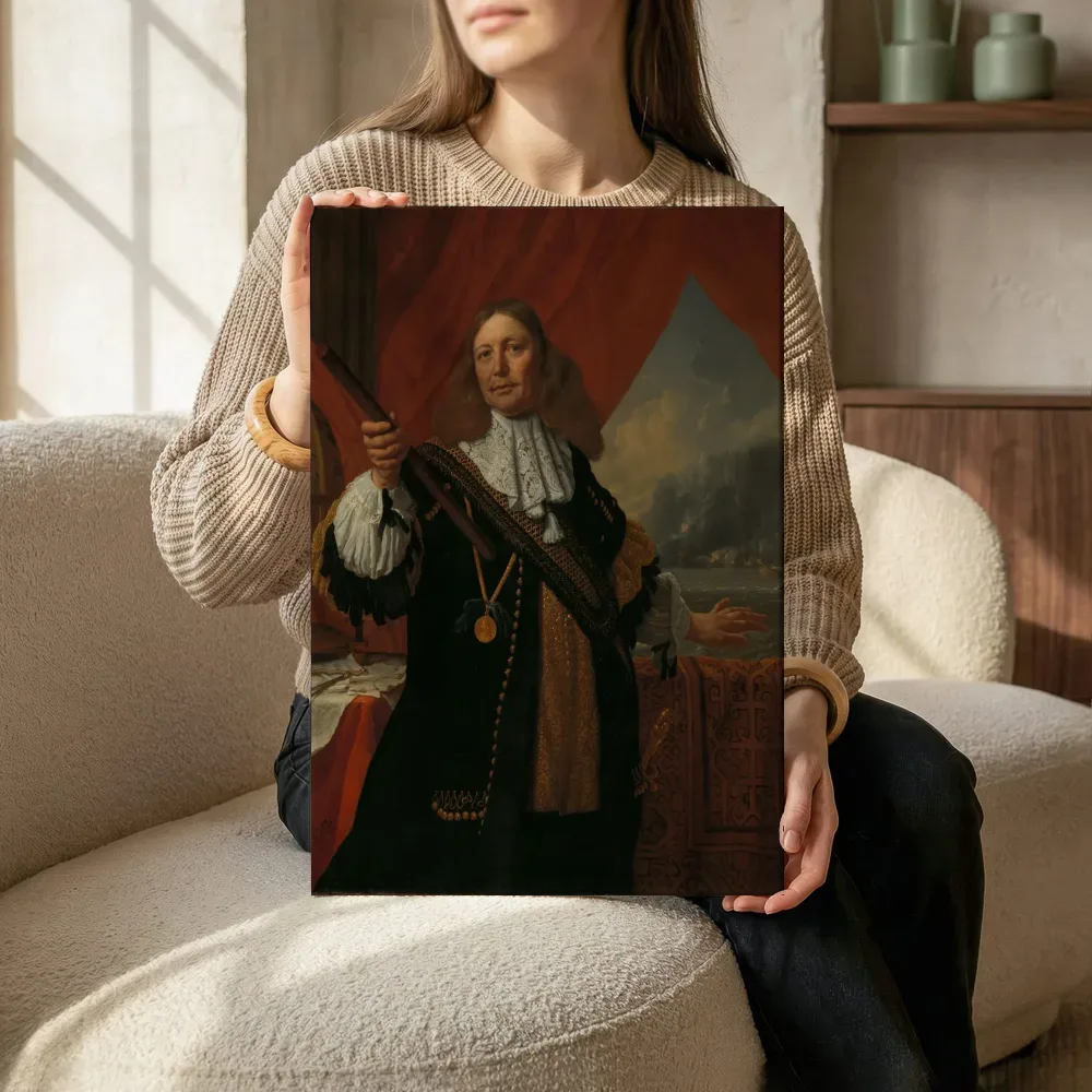 Sfeerimpressie: Johan de Liefde (ca. 1619 73), Vice Admiral van Bartholomeus van der Helst terwijl het zittend wordt getoond