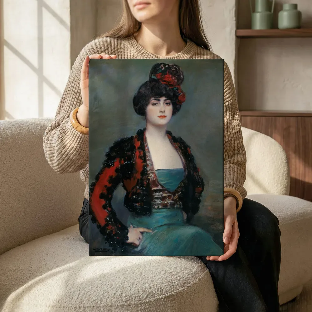Sfeerimpressie: Julia van Ramon Casas terwijl het zittend wordt getoond